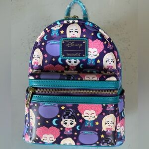 Loungefly Disney Hocus Pocus AOP Mini Backpack - BNWT